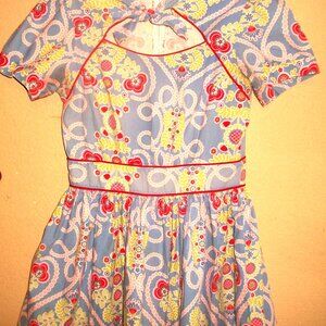 Bernie Dexter Vintage Retro-Inspired Cotton Print Rockabilly Dress M 168USD